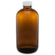 Load image into Gallery viewer, Glass Amber Boston Round Bottle - Multiple Sizes - Perfect for Extract Making - Native Vanilla