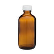 Load image into Gallery viewer, Glass Amber Boston Round Bottle - Multiple Sizes - Perfect for Extract Making - Native Vanilla