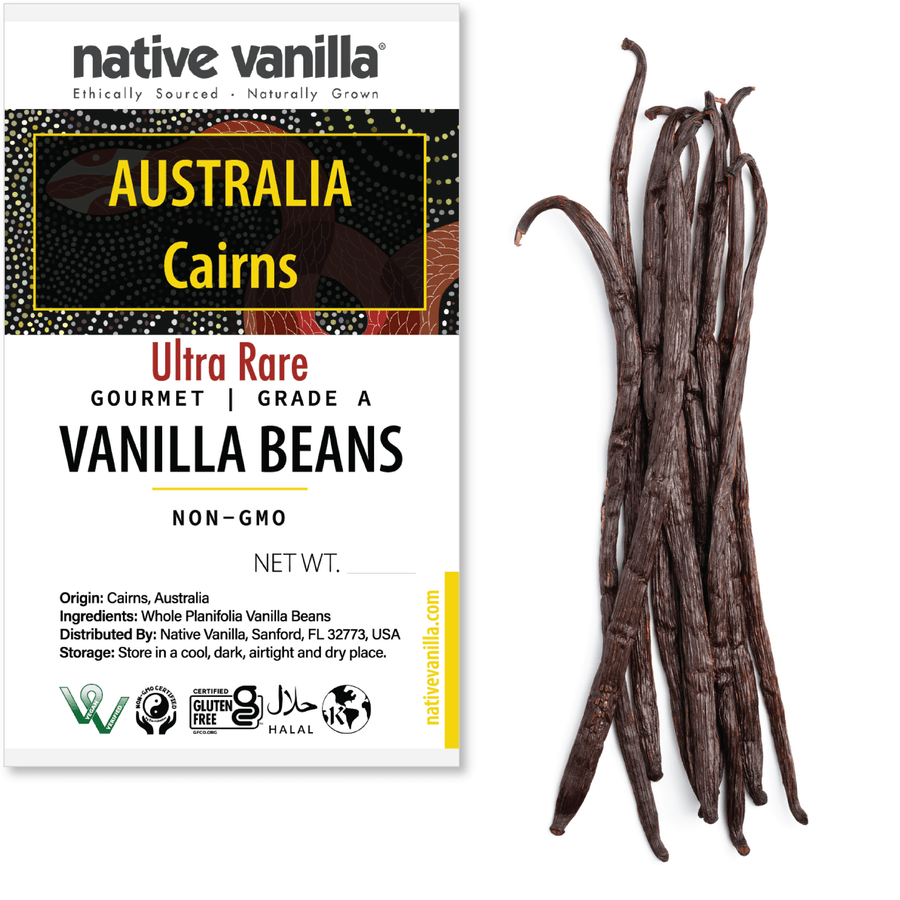 Australia, Cairns - Gourmet Vanilla Beans - Grade A - Native Vanilla