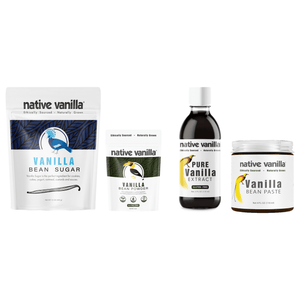 Bakers Kit - Vanilla Extract, Paste, Powder and Sugar - Combo Pack - Native Vanilla