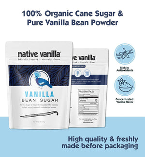 Bakers Kit - Vanilla Extract, Paste, Powder and Sugar - Combo Pack - Native Vanilla