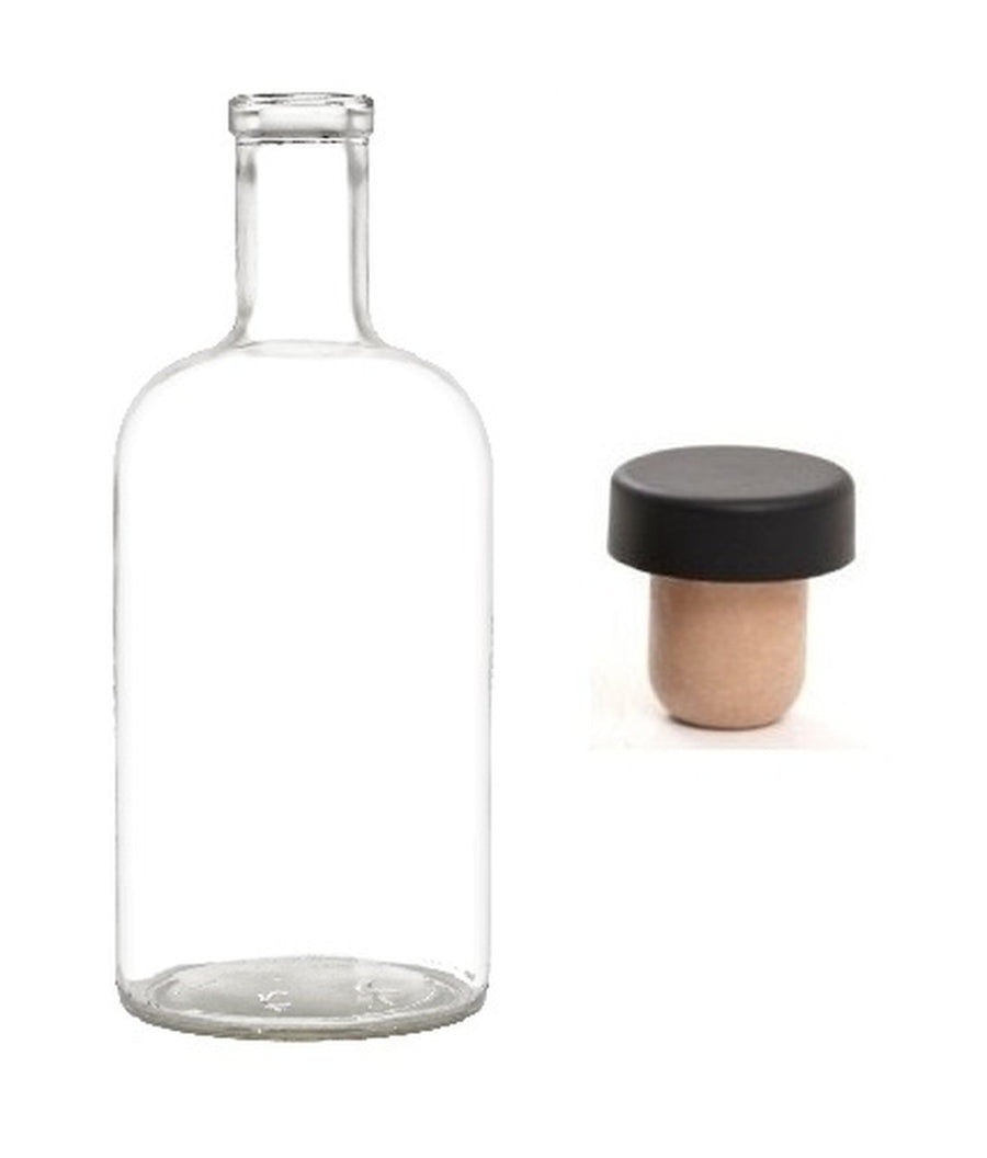 375ml special clear glass sealable bottle