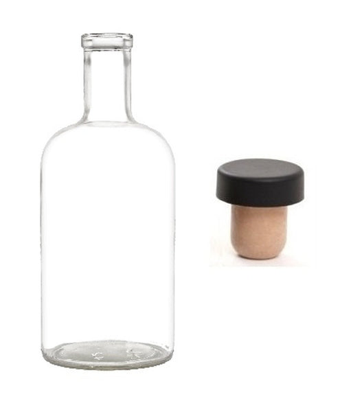 Glass Bottle with Cork (375 ml) (12.68 FlOz) For Extract Making - Perfect for DIY Extract Making - Native Vanilla