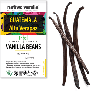 Guatemala, Alta Verapaz - Gourmet Vanilla Beans - Grade A - Native Vanilla