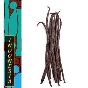 Indonesia, Java - Gourmet Vanilla Beans - Grade A - Native Vanilla