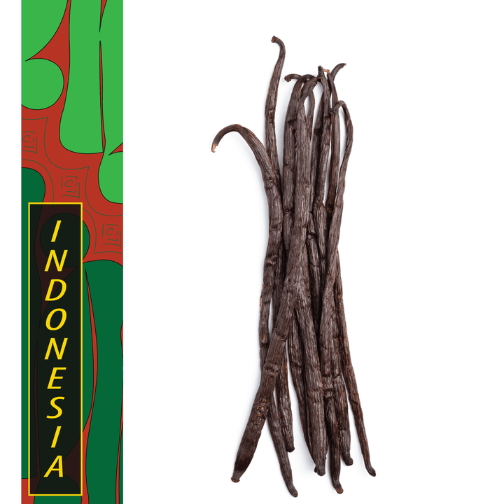 Indonesia, West Papua - Gourmet Vanilla Beans - Grade A - Native Vanilla