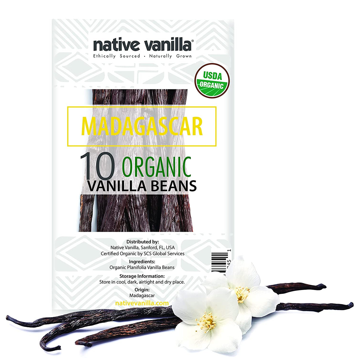 Organic Madagascar, Sava - Gourmet Vanilla Beans - Grade A | Native Vanilla