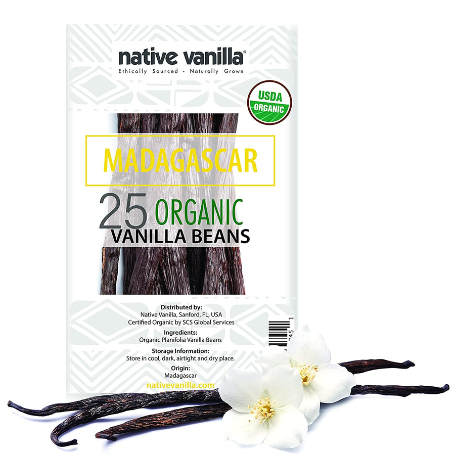 Organic Madagascar Vanilla Beans Grade A - Native Vanilla