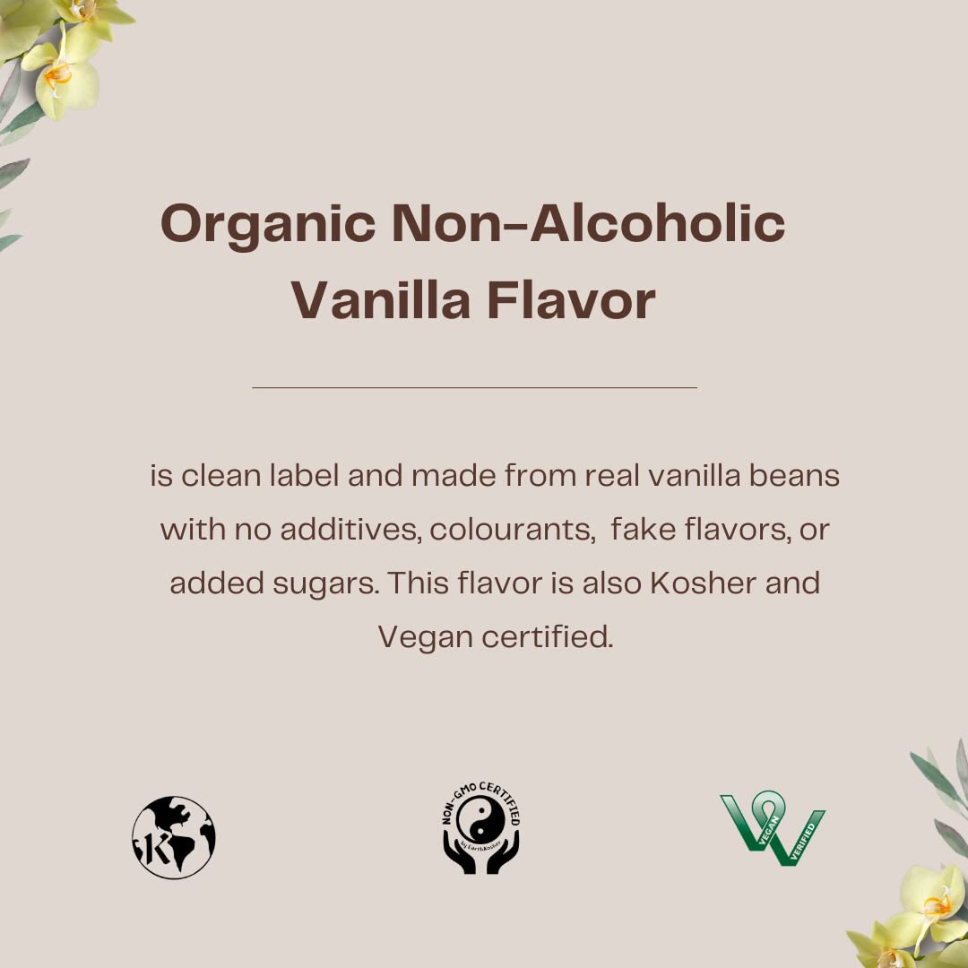 Organic Non-Alcoholic Vanilla Flavor– Native Vanilla