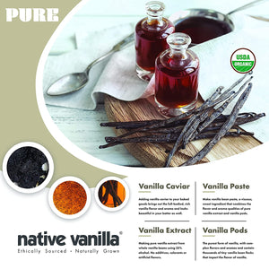 Organic Pure Vanilla Extract - Native Vanilla