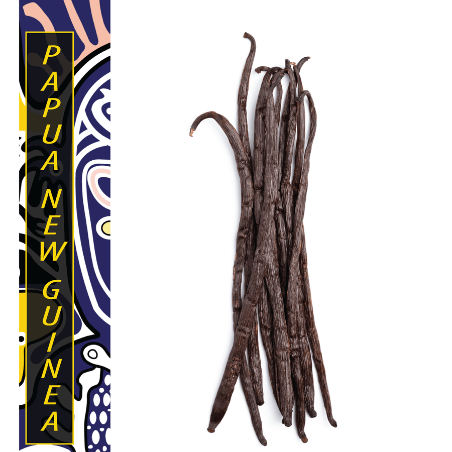 Papua New Guinea, Karawari - Gourmet Vanilla Beans - Grade A - Native Vanilla