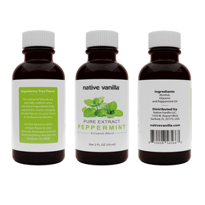 Pure Peppermint Extract - Native Vanilla