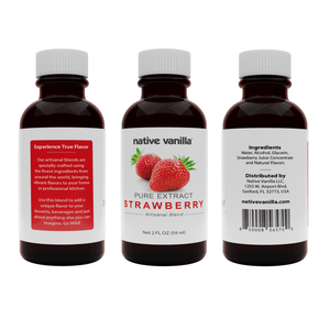 Pure Strawberry Extract - Native Vanilla